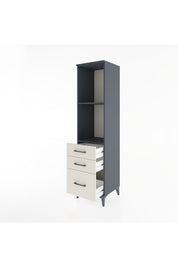 Hyperion Dolap 2 Raflı 3 Çekmeceli 44x44x182 Antrasit-Aytaşı