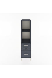 Hyperion Dolap 2 Raflı 3 Çekmeceli 44x44x182 Antrasit-Antrasit