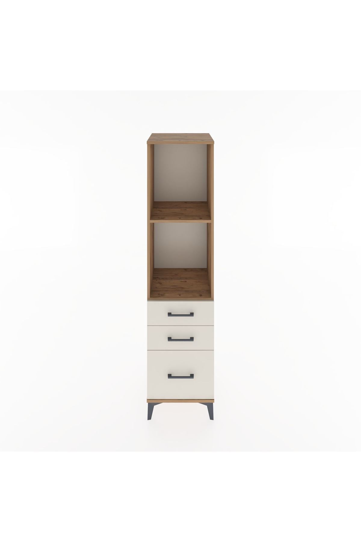 Hyperion Dolap 2 Raflı 3 Çekmeceli 44x44x182 Çam-Aytaşı