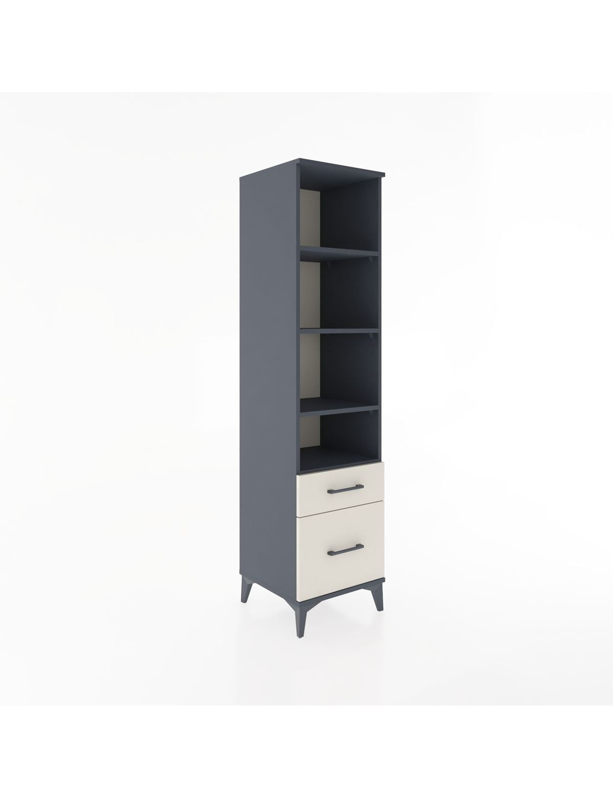 Hyperion Dolap 4 Raflı 2 Çekmeceli 44x44x182 - S55M043V4B