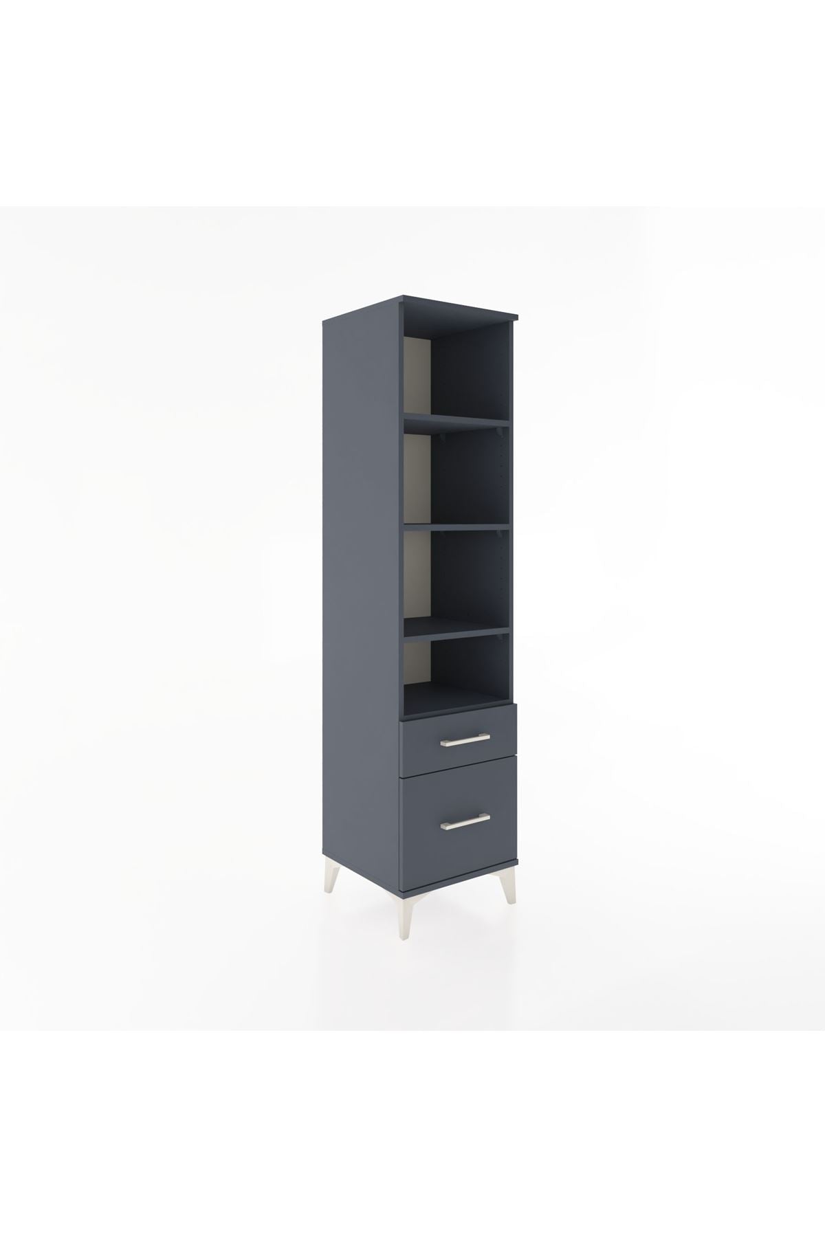 Hyperion Dolap 4 Raflı 2 Çekmeceli 44x44x182 - S55M043V5B