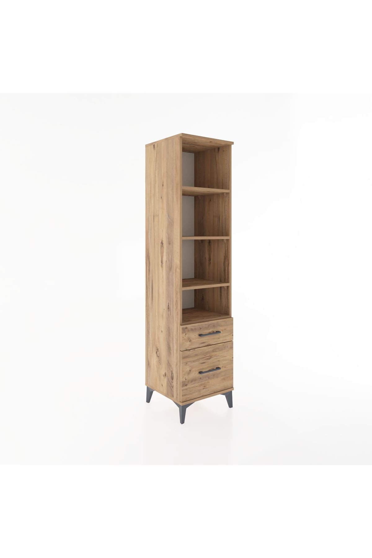 Hyperion Dolap 4 Raflı 2 Çekmeceli 44x44x182 - S55M043V9B