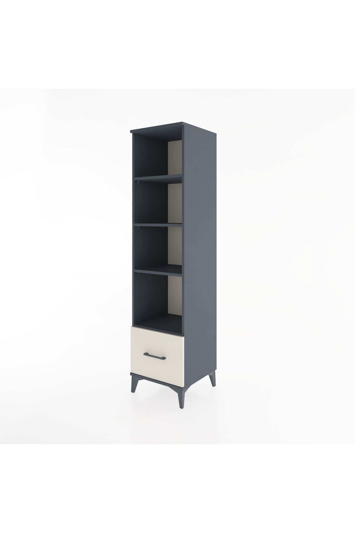 Hyperion Dolap 4 Raflı Tek Çekmeceli 44x44x182 - S55M044V4B