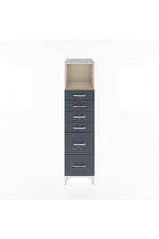 Hyperion Dolap Tek Raflı 6 Çekmeceli 44x44x182 Aytaşı-Antrasit