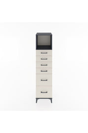 Hyperion Dolap Tek Raflı 6 Çekmeceli 44x44x182 Antrasit-Aytaşı