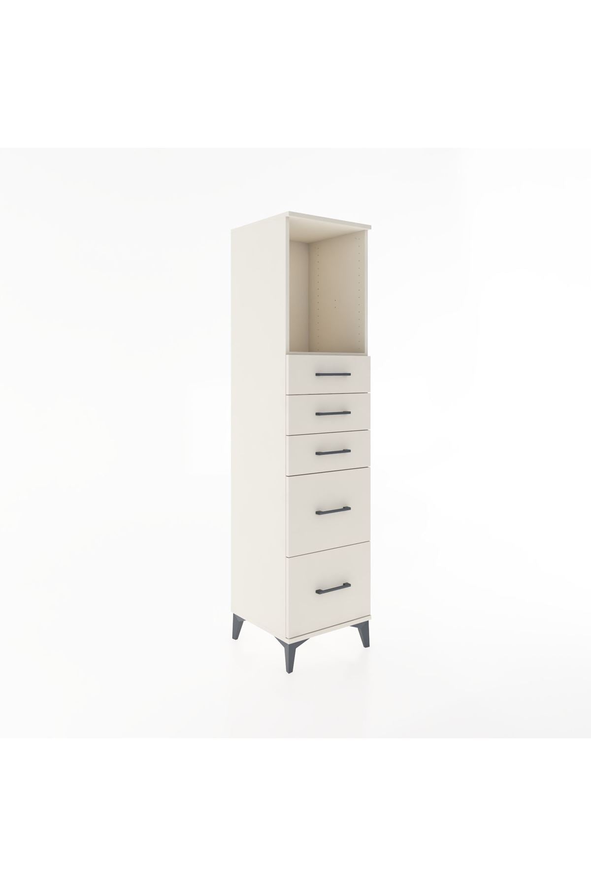 Hyperion Dolap Tek Raflı 5 Çekmeceli 44x44x182 Aytaşı-Aytaşı