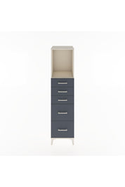 Hyperion Dolap Tek Raflı 5 Çekmeceli 44x44x182 Aytaşı-Antrasit