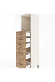 Hyperion Dolap Tek Raflı 5 Çekmeceli 44x44x182 Aytaşı-Çam