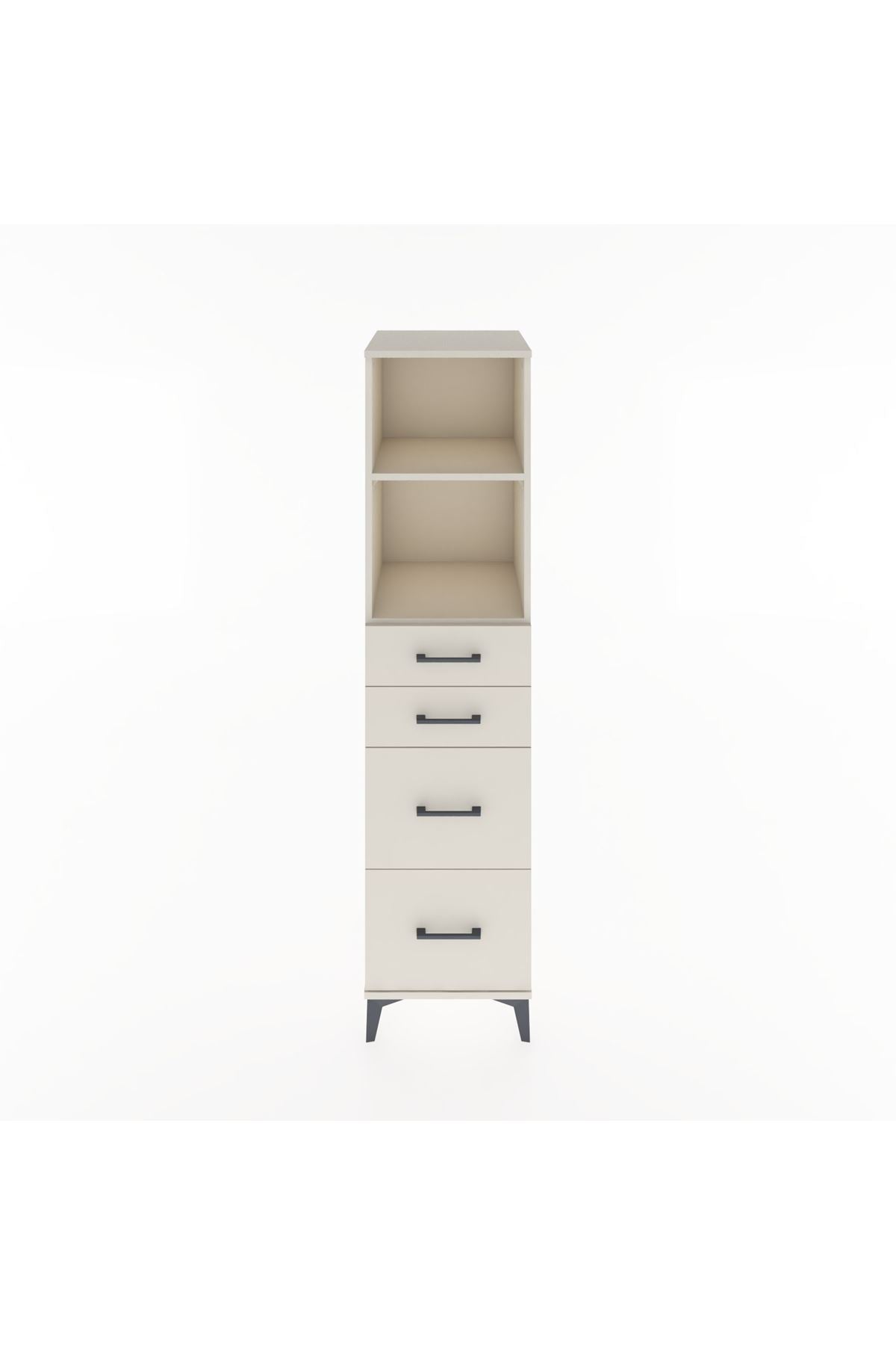 Hyperion Dolap 2 Raflı 4 Çekmeceli 44x44x182 Aytaşı-Aytaşı