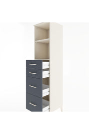 Hyperion Dolap 2 Raflı 4 Çekmeceli 44x44x182 Aytaşı-Antrasit