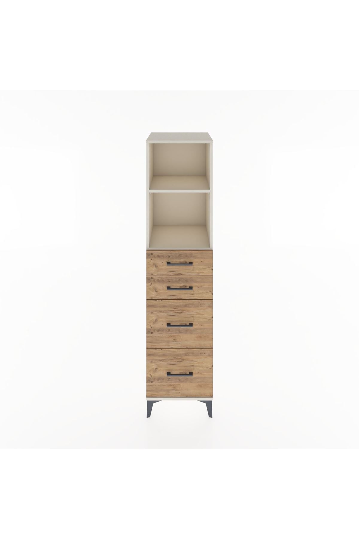 Hyperion Dolap 2 Raflı 4 Çekmeceli 44x44x182 Aytaşı-Çam