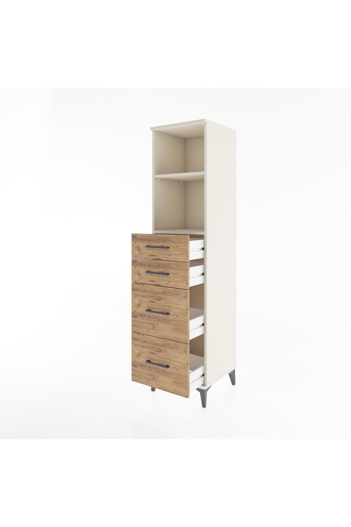 Hyperion Dolap 2 Raflı 4 Çekmeceli 44x44x182 Aytaşı-Çam