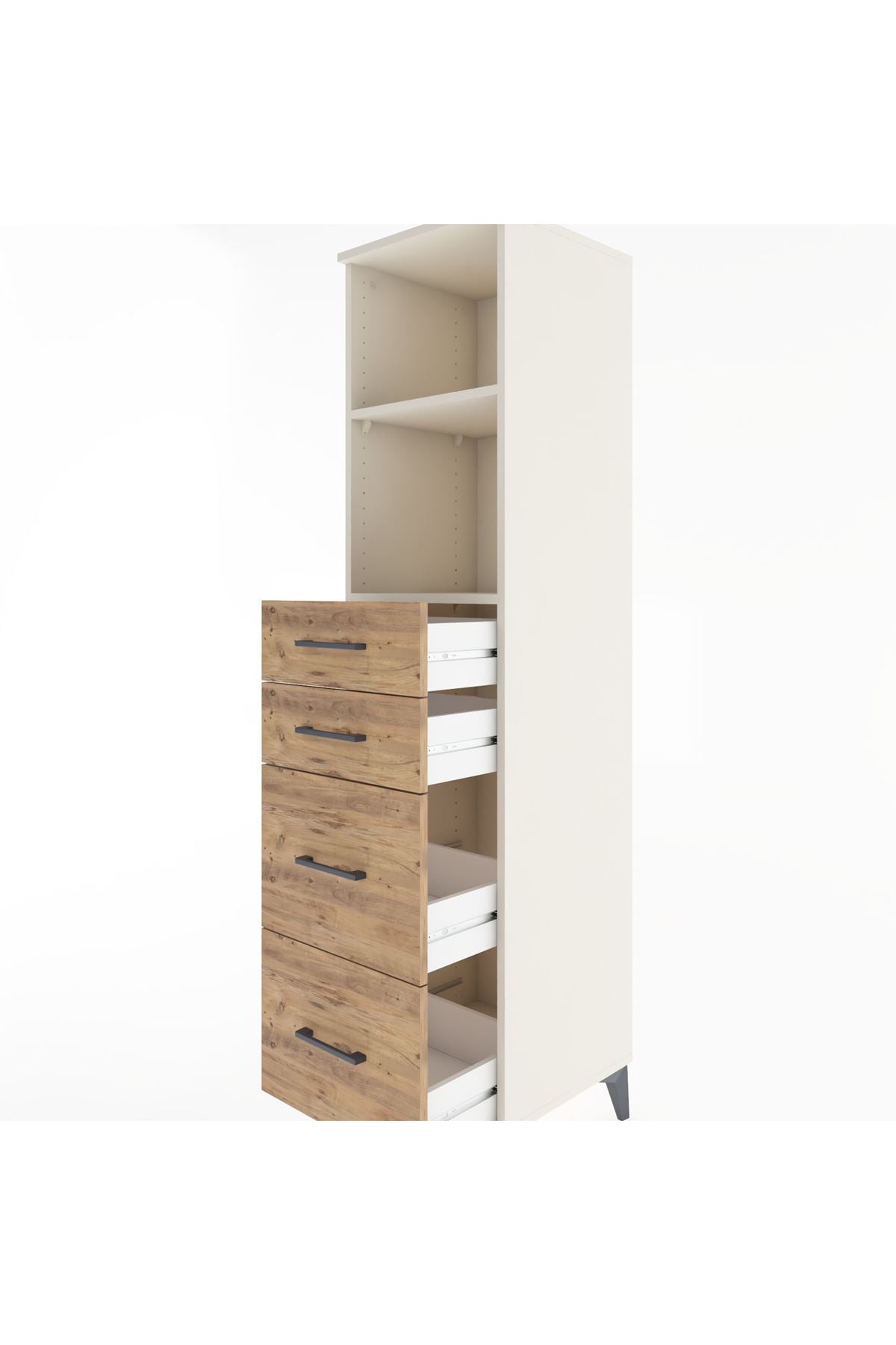 Hyperion Dolap 2 Raflı 4 Çekmeceli 44x44x182 Aytaşı-Çam