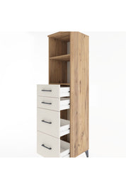 Hyperion Dolap 2 Raflı 4 Çekmeceli 44x44x182 Çam-Aytaşı