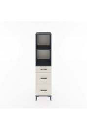 Hyperion Dolap 2 Raflı 3 Çekmeceli 44x44x182 Antrasit-Aytaşı