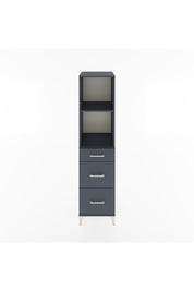 Hyperion Dolap 2 Raflı 3 Çekmeceli 44x44x182 Antrasit-Antrasit