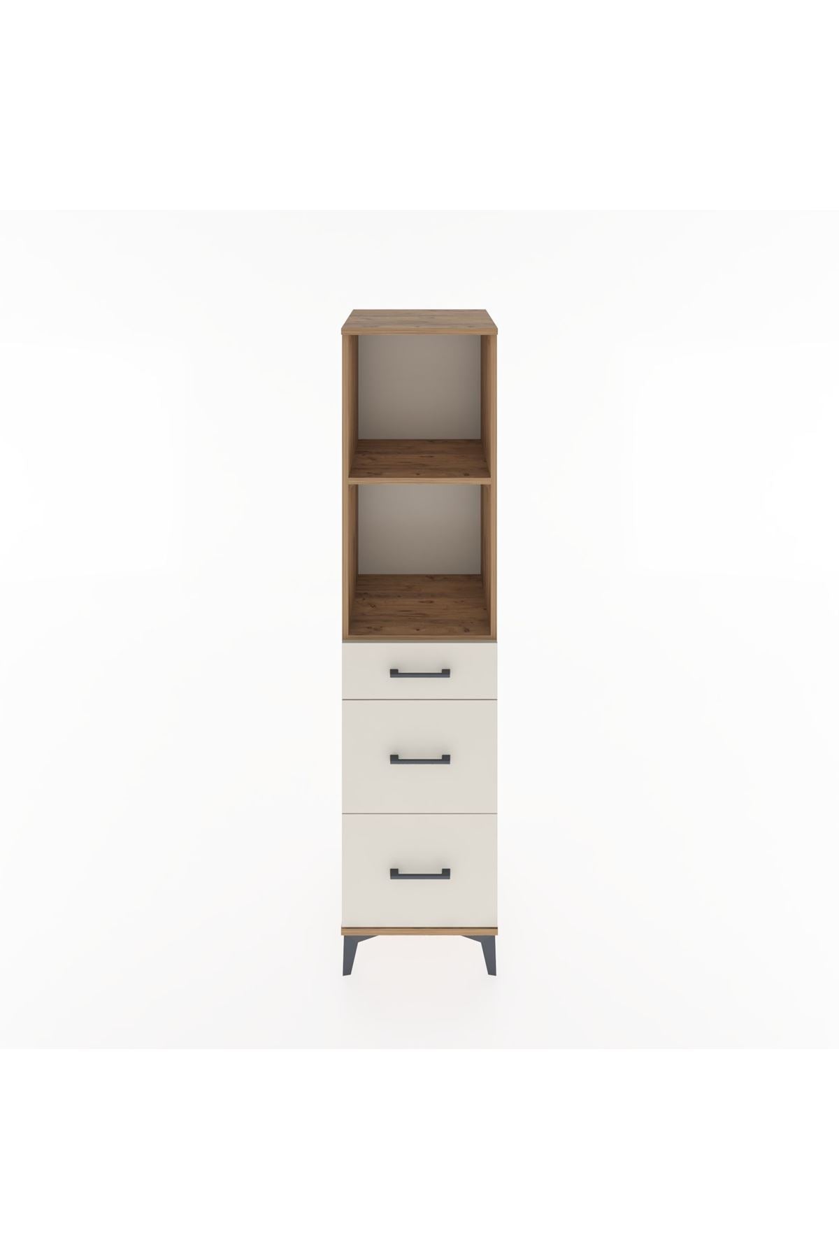 Hyperion Dolap 2 Raflı 3 Çekmeceli 44x44x182 Çam-Aytaşı