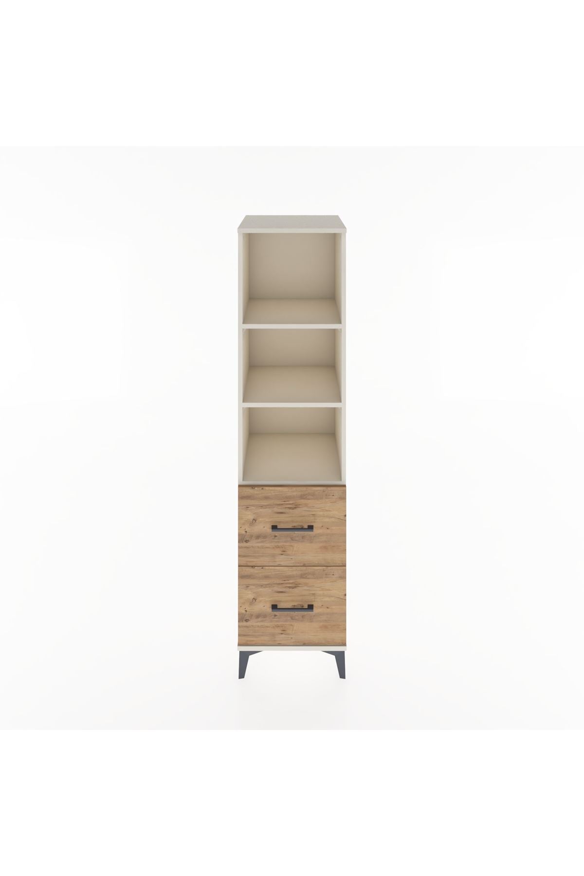 Hyperion Dolap 3 Raflı 2 Çekmeceli 44x44x182 Aytaşı-Çam