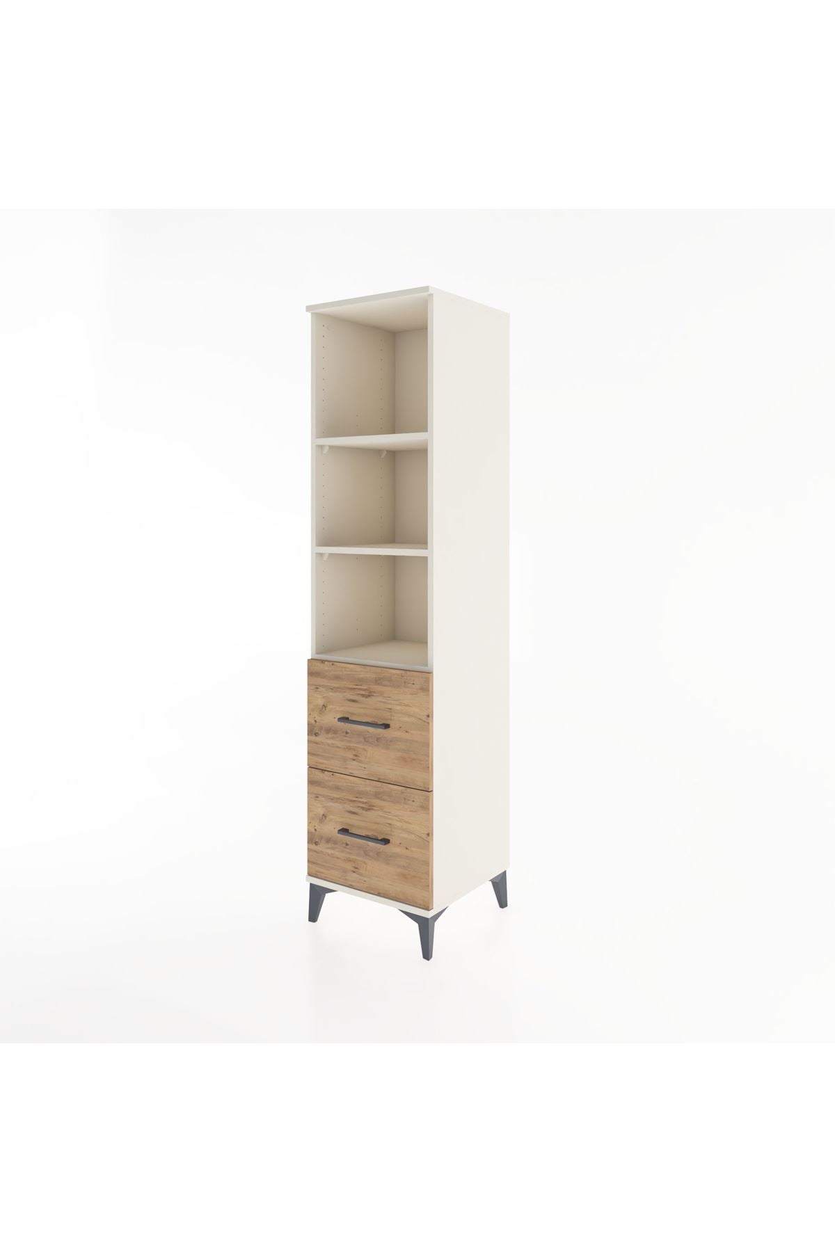 Hyperion Dolap 3 Raflı 2 Çekmeceli 44x44x182 Aytaşı-Çam