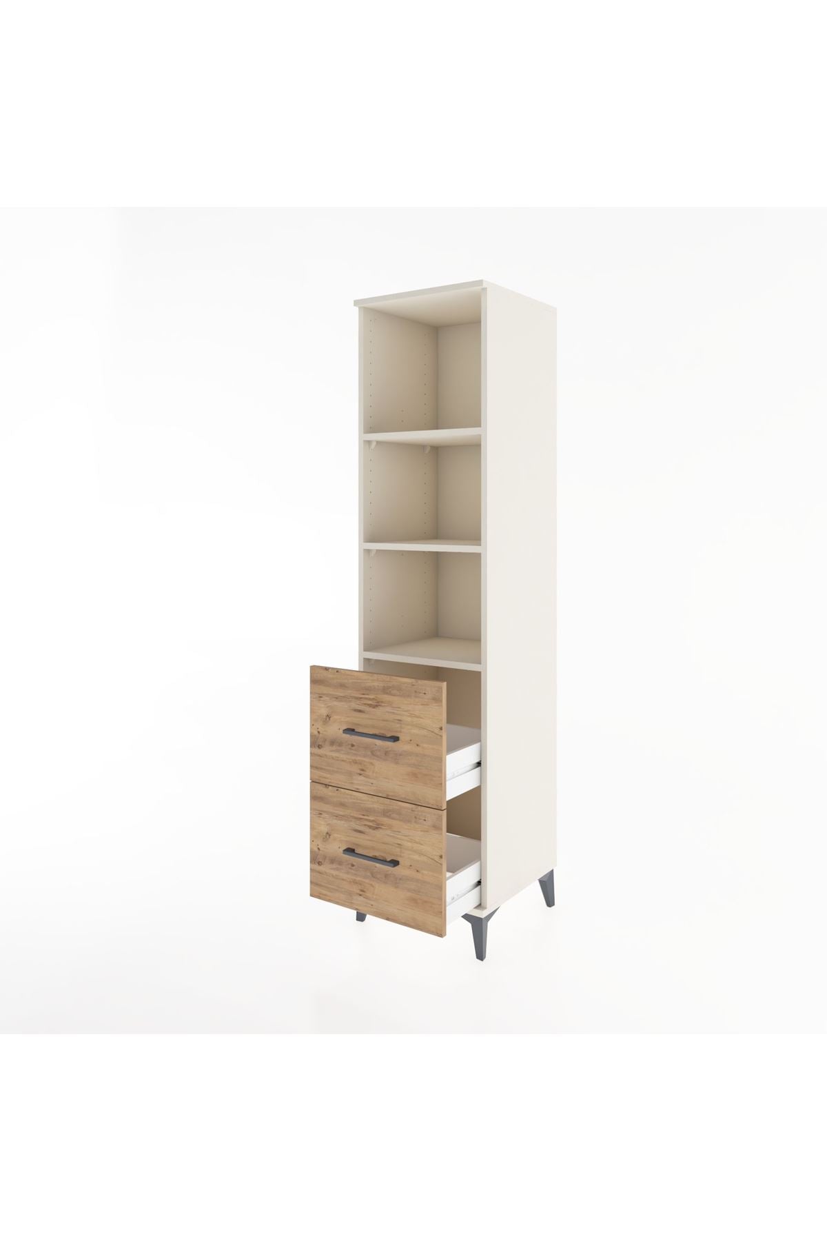 Hyperion Dolap 3 Raflı 2 Çekmeceli 44x44x182 Aytaşı-Çam