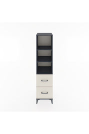 Hyperion Dolap 3 Raflı 2 Çekmeceli 44x44x182 Antrasit-Aytaşı