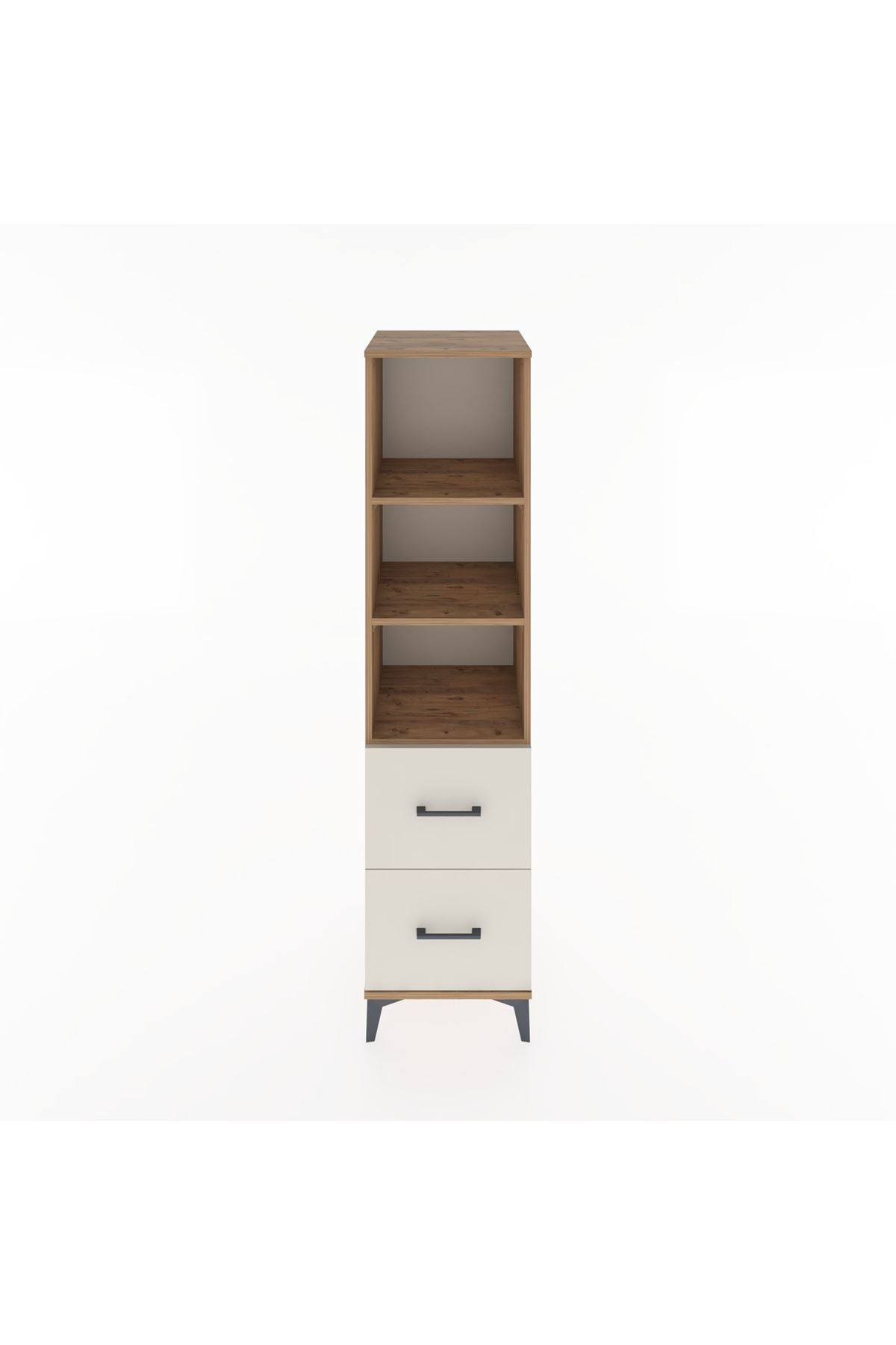 Hyperion Dolap 3 Raflı 2 Çekmeceli 44x44x182 Çam-Aytaşı