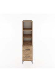 Hyperion Dolap 3 Raflı 2 Çekmeceli 44x44x182 Çam-Çam