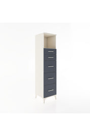 Hyperion Dolap Tek Raflı 5 Çekmeceli 44x44x182 Aytaşı-Antrasit