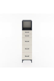 Hyperion Dolap Tek Raflı 5 Çekmeceli 44x44x182 Antrasit-Aytaşı