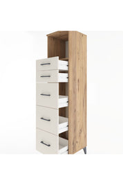 Hyperion Dolap Tek Raflı 5 Çekmeceli 44x44x182 Çam-Aytaşı