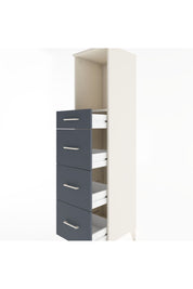 Hyperion Dolap Tek Raflı 4 Çekmeceli 44x44x182 Aytaşı-Antrasit