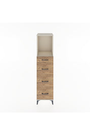 Hyperion Dolap Tek Raflı 4 Çekmeceli 44x44x182 Aytaşı-Çam