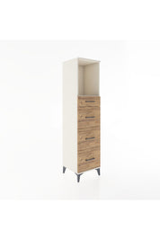 Hyperion Dolap Tek Raflı 4 Çekmeceli 44x44x182 Aytaşı-Çam