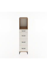 Hyperion Dolap Tek Raflı 4 Çekmeceli 44x44x182