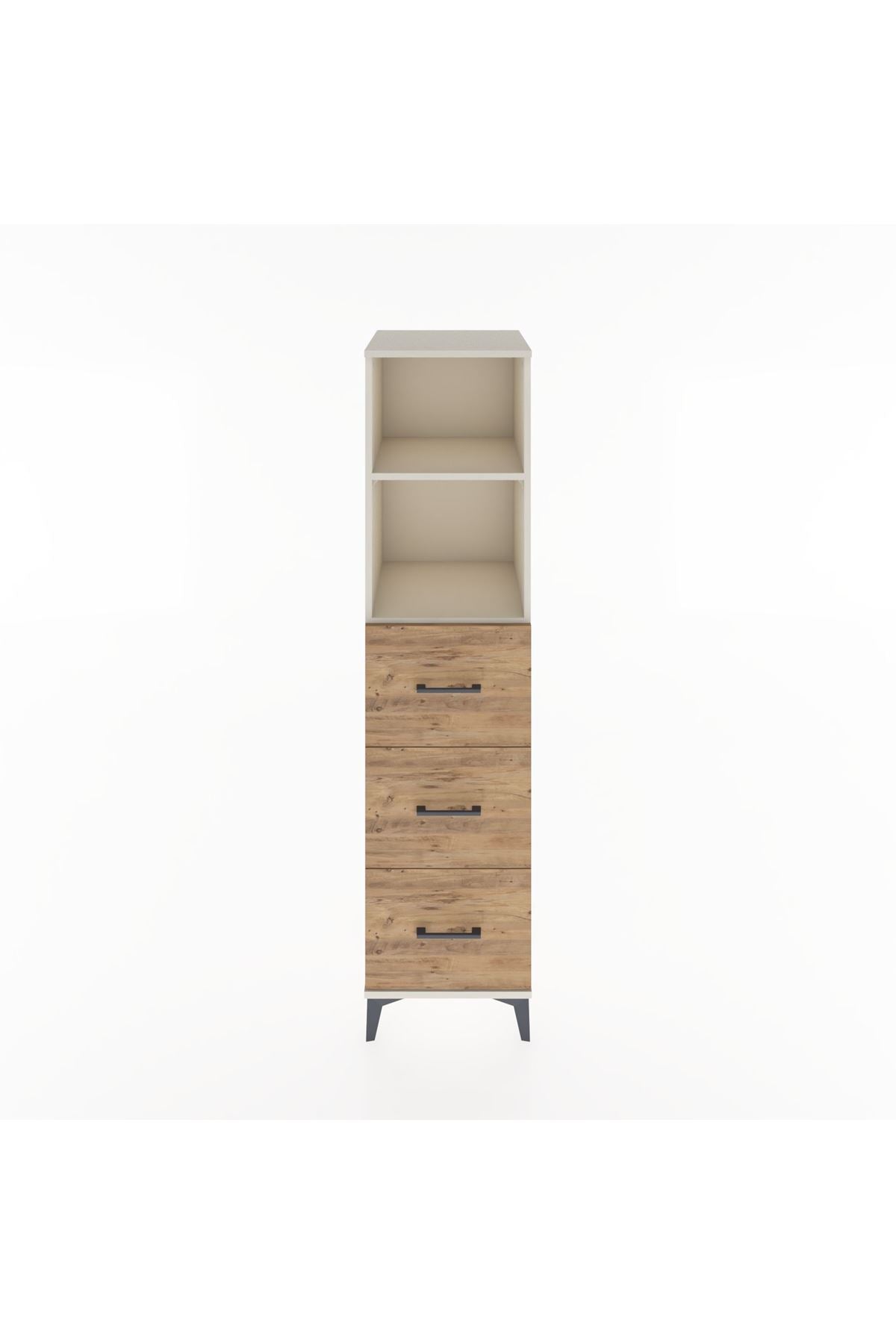 Hyperion Dolap 2 Raflı 3 Çekmeceli 44x44x182 Aytaşı-Çam