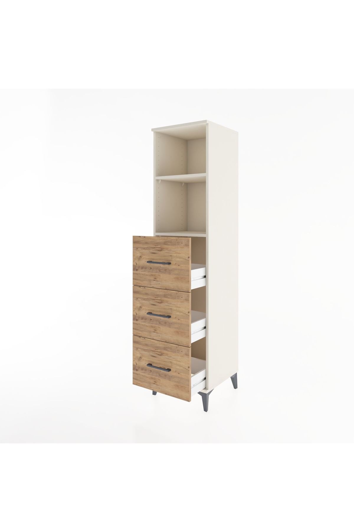 Hyperion Dolap 2 Raflı 3 Çekmeceli 44x44x182 Aytaşı-Çam