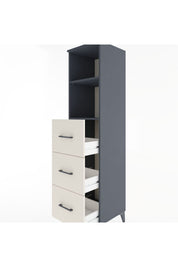 Hyperion Dolap 2 Raflı 3 Çekmeceli 44x44x182 Antrasit-Aytaşı