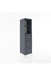 Hyperion Dolap 2 Raflı 3 Çekmeceli 44x44x182 Antrasit-Antrasit