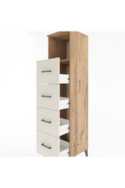 Hyperion Dolap Tek Raflı 4 Çekmeceli 44x44x182 Çam-Aytaşı