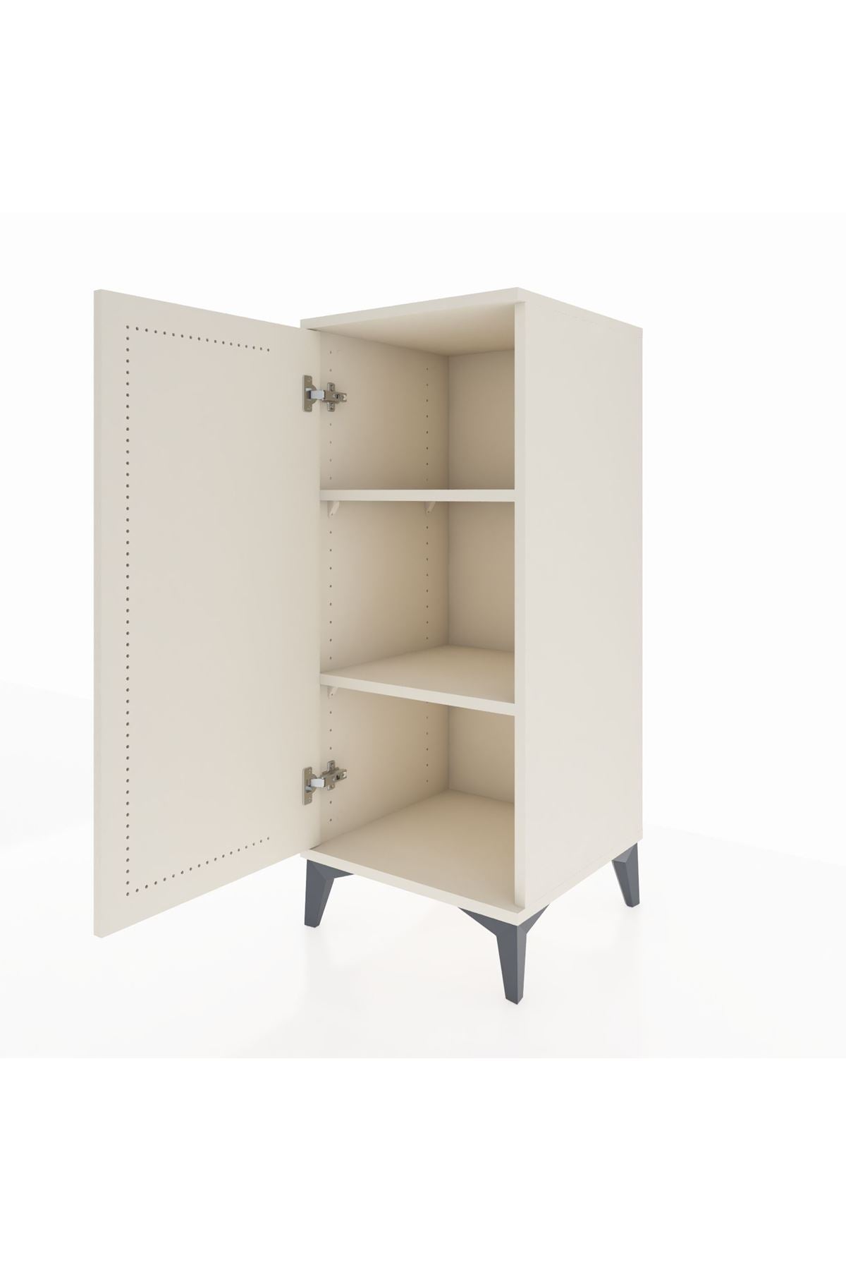 Hyperion Komodin 2 Raflı Tek Kapaklı 44x44x106 Aytaşı-Aytaşı