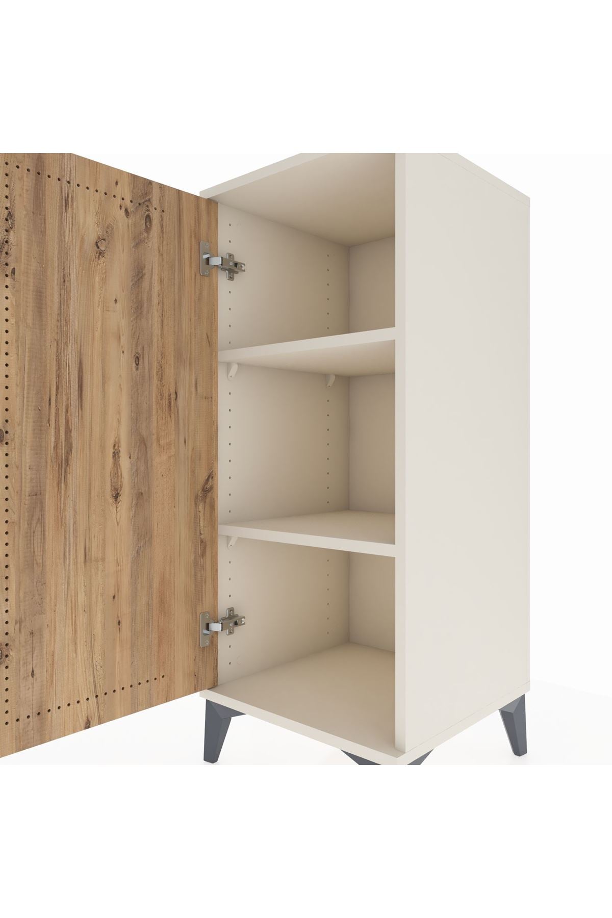 Hyperion Komodin 2 Raflı Tek Kapaklı 44x44x106 Aytaşı-Çam