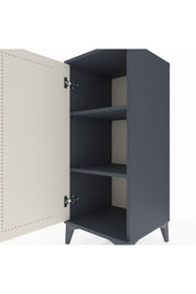 Hyperion Komodin 2 Raflı Tek Kapaklı 44x44x106 Antrasit-Aytaşı