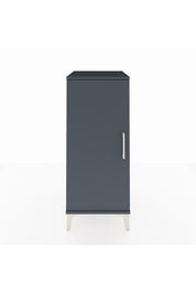 Hyperion Komodin 2 Raflı Tek Kapaklı 44x44x106 Antrasit-Antrasit