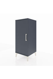 Hyperion Komodin 2 Raflı Tek Kapaklı 44x44x106 Antrasit-Antrasit