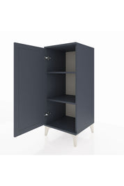 Hyperion Komodin 2 Raflı Tek Kapaklı 44x44x106 Antrasit-Antrasit