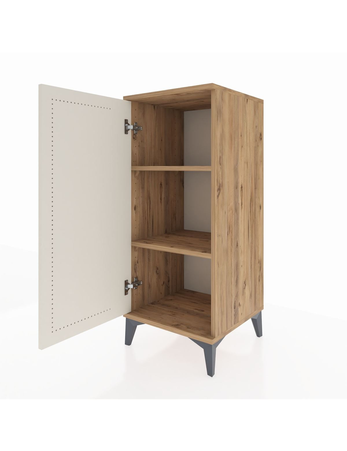 Hyperion Komodin 2 Raflı Tek Kapaklı 44x44x106 - S43M002V7B