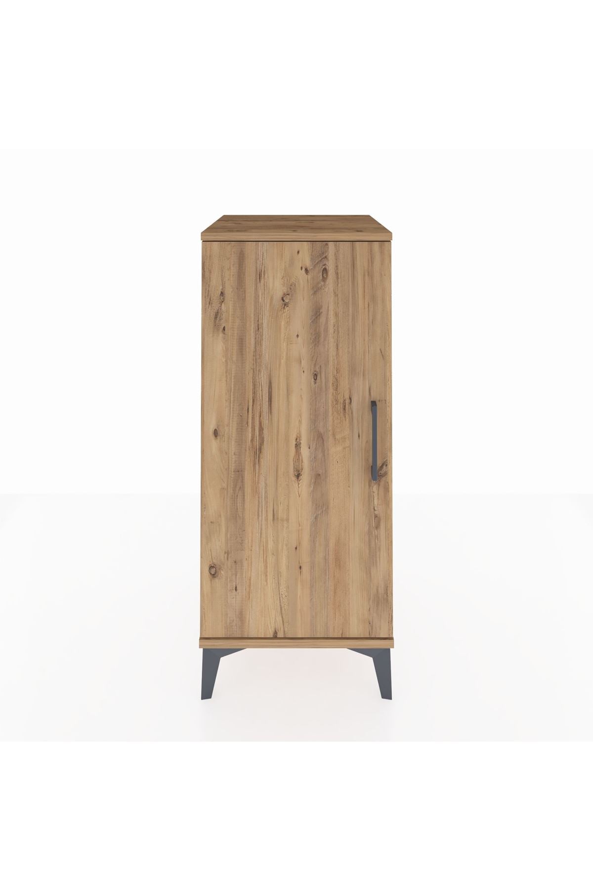 Hyperion Komodin 2 Raflı Tek Kapaklı 44x44x106 Çam-Çam