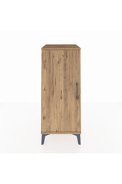 Hyperion Komodin 2 Raflı Tek Kapaklı 44x44x106 Çam-Çam