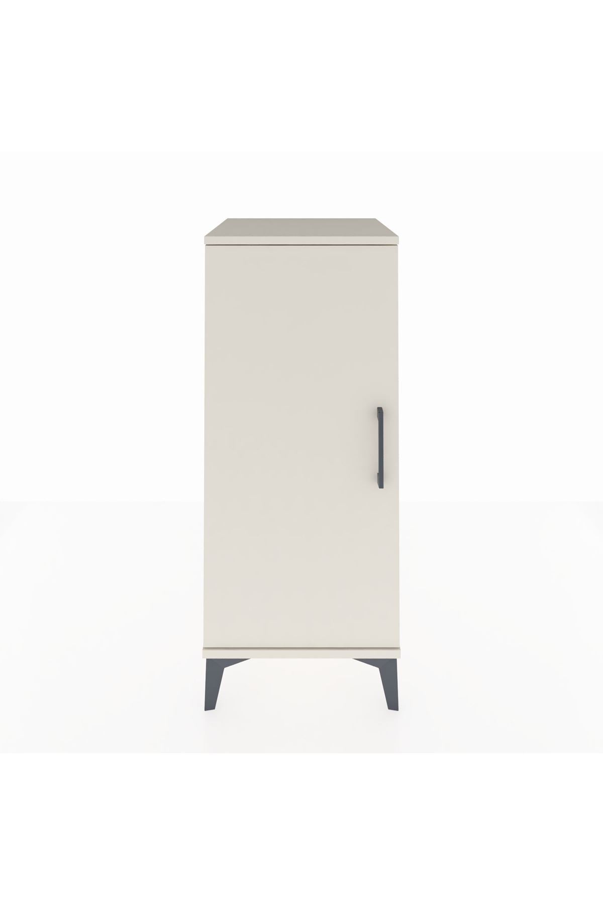 Hyperion Komodin Tek Raflı Tek Kapaklı 44x44x106 Aytaşı-Aytaşı