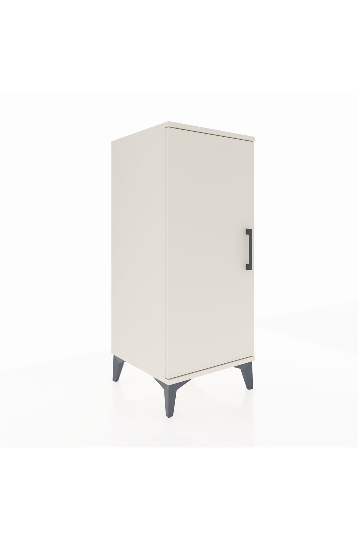 Hyperion Komodin Tek Raflı Tek Kapaklı 44x44x106 Aytaşı-Aytaşı